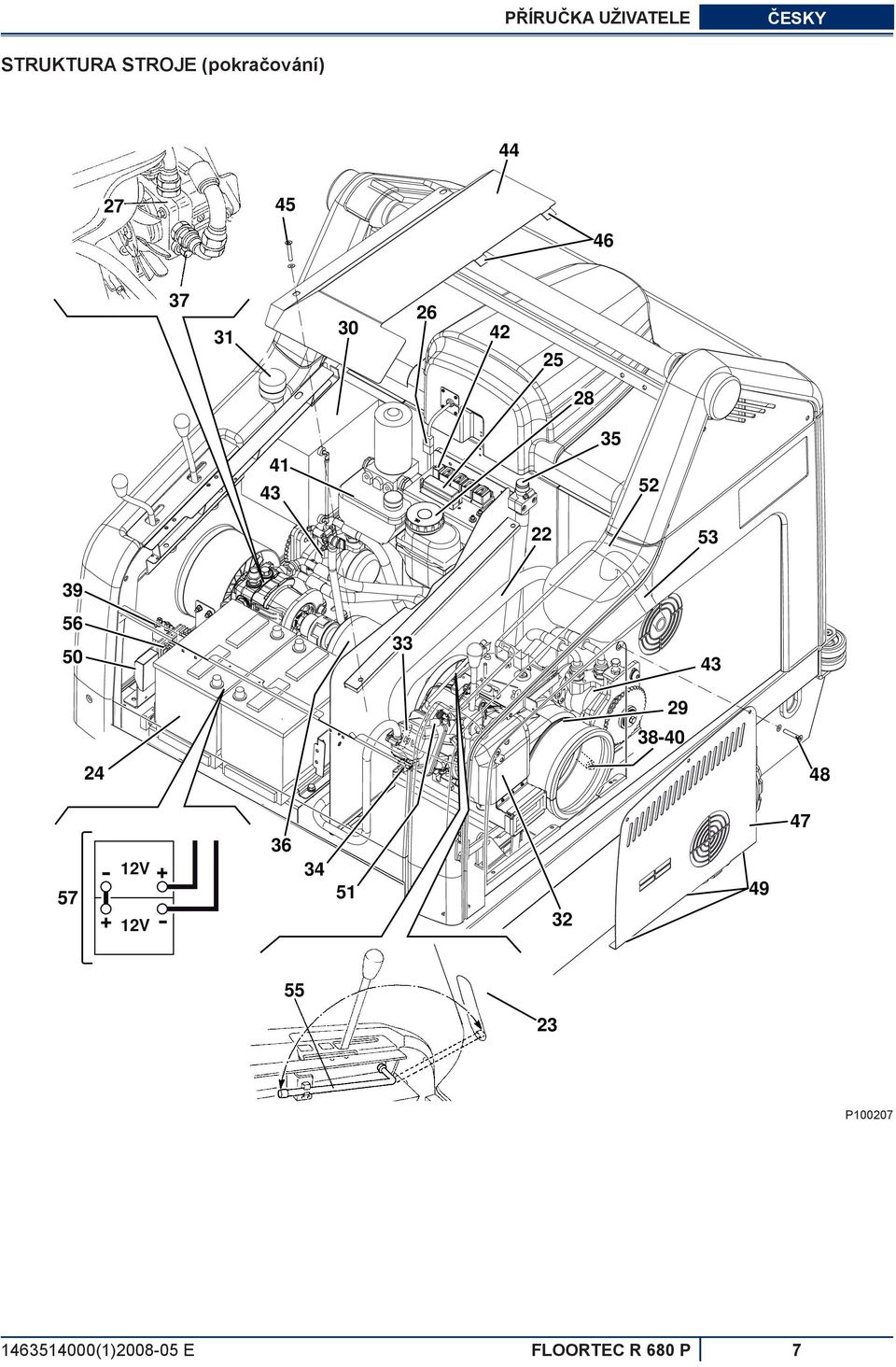 56 50 33 43 29 38-40 24 48 57 12V 12V 36 34 51 32 49 47