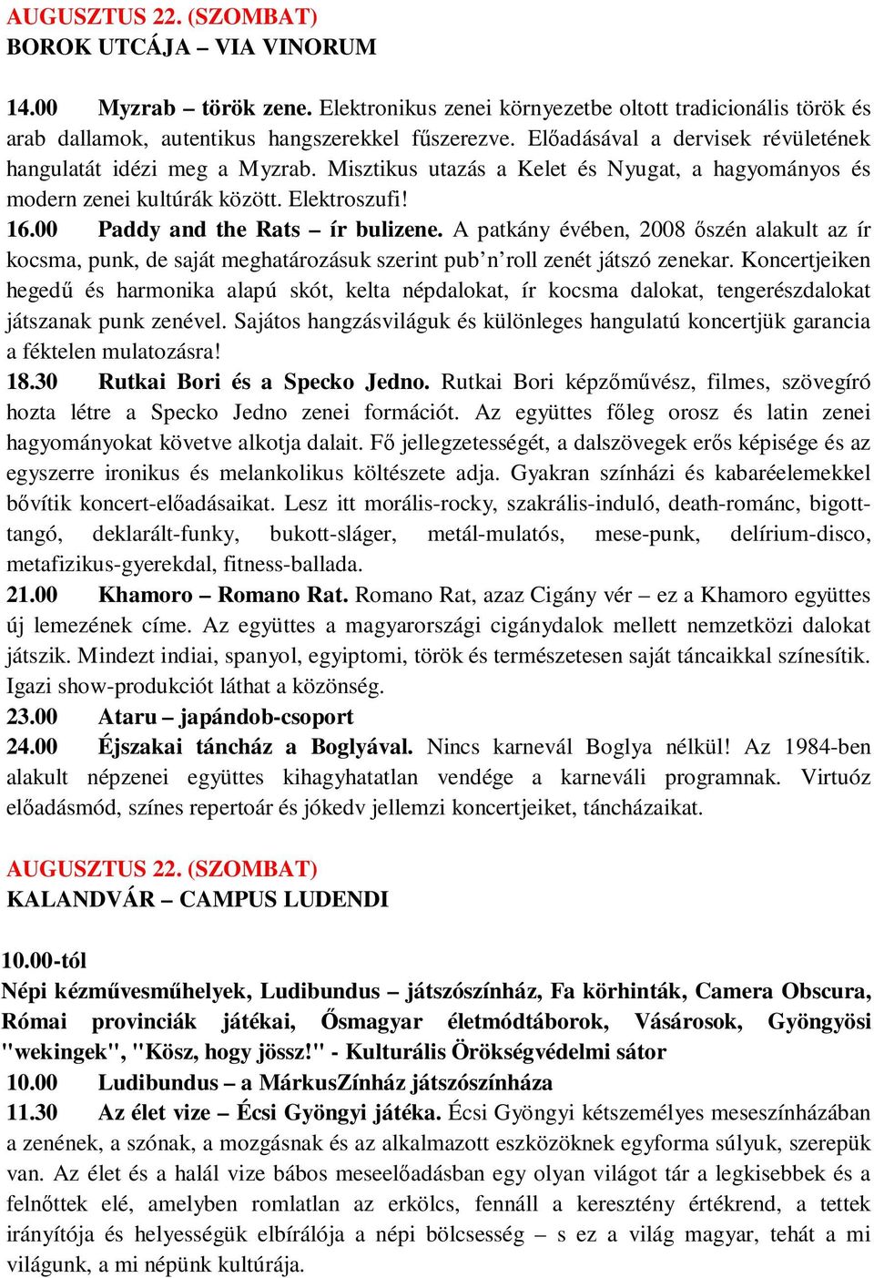 A patkány évében, 2008 ıszén alakult az ír kocsma, punk, de saját meghatározásuk szerint pub n roll zenét játszó zenekar.