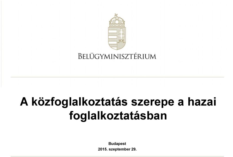 foglalkoztatásban