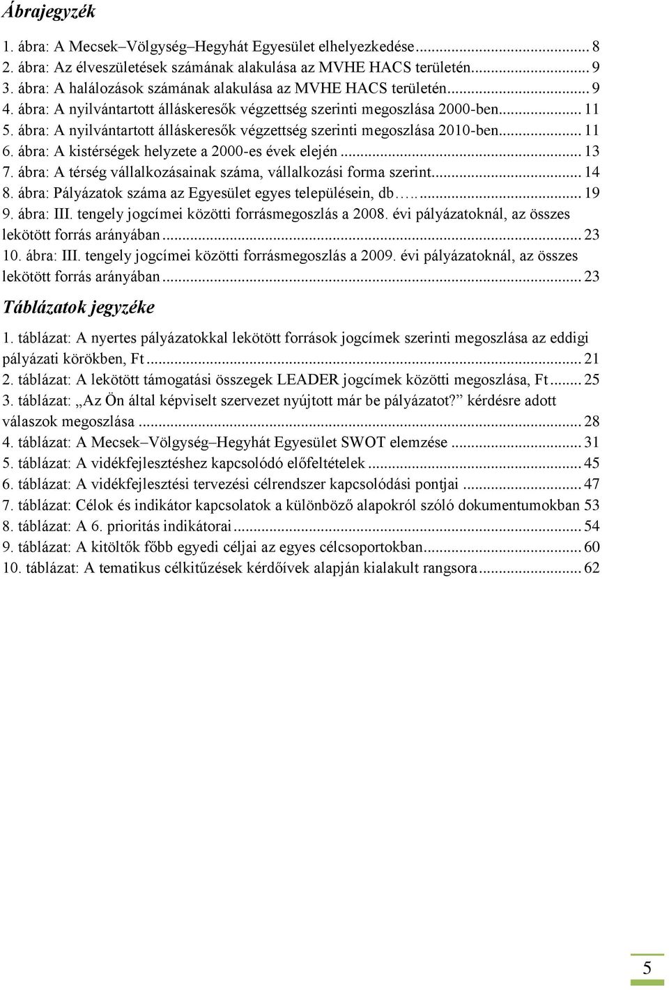 ábra: A nyilvántartott álláskeresők végzettség szerinti megoszlása 2010-ben... 11 6. ábra: A kistérségek helyzete a 2000-es évek elején... 13 7.