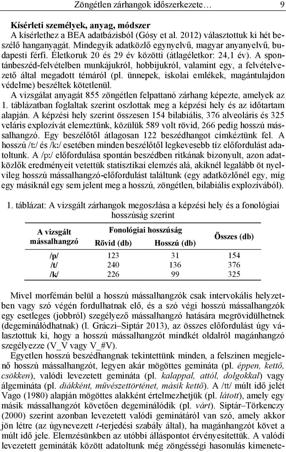 A spontánbeszéd-felvételben munkájukról, hobbijukról, valamint egy, a felvételvezető által megadott témáról (pl. ünnepek, iskolai emlékek, magántulajdon védelme) beszéltek kötetlenül.