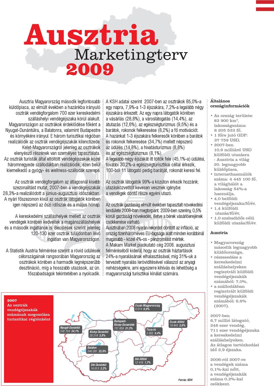 Kelet-Magyarországról jelenleg az osztrákok elenyésző részének van személyes tapasztalata.