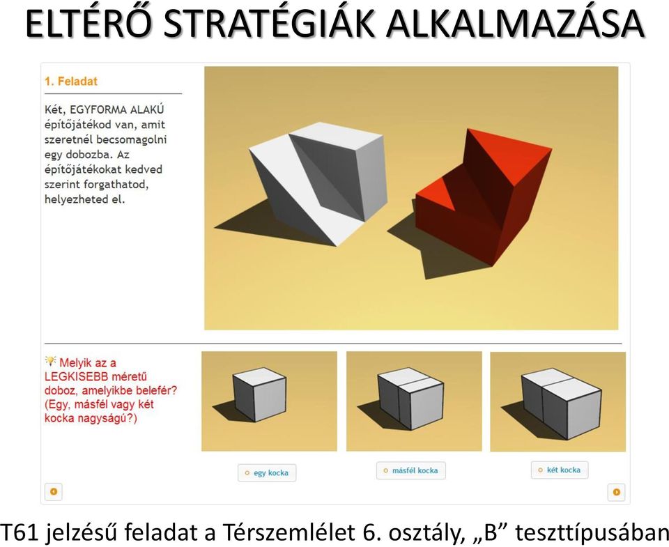 feladat a Térszemlélet