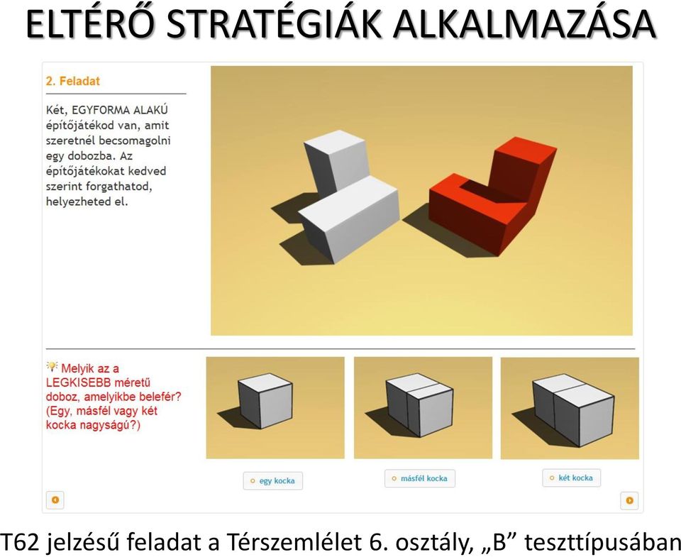 feladat a Térszemlélet