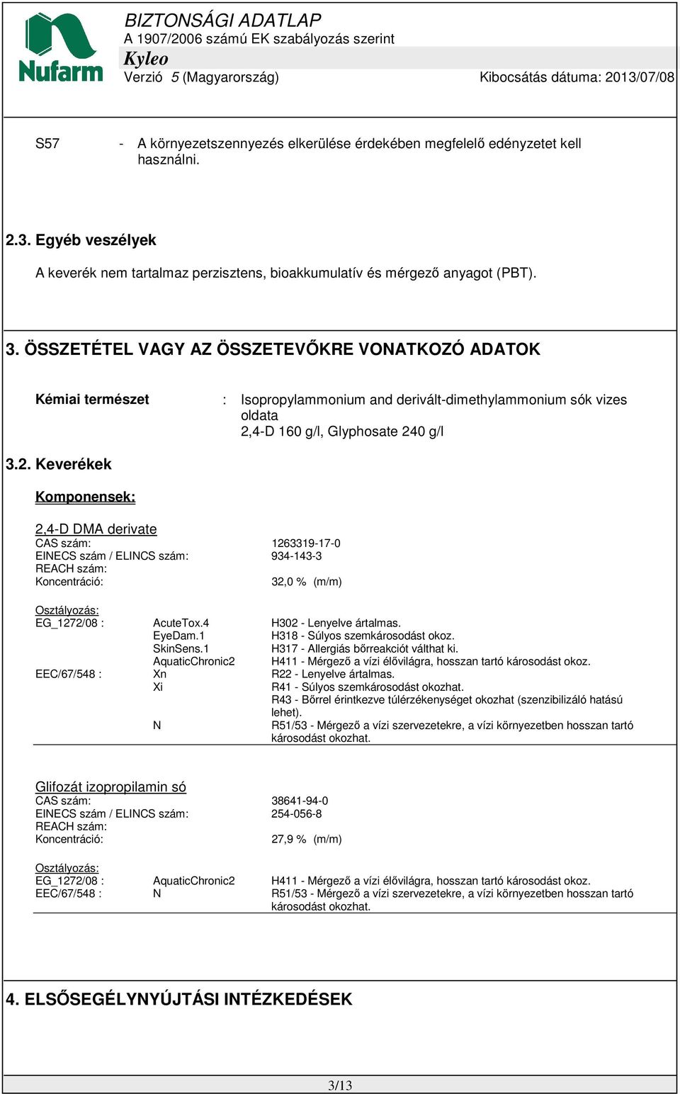 4-D 160 g/l, Glyphosate 24