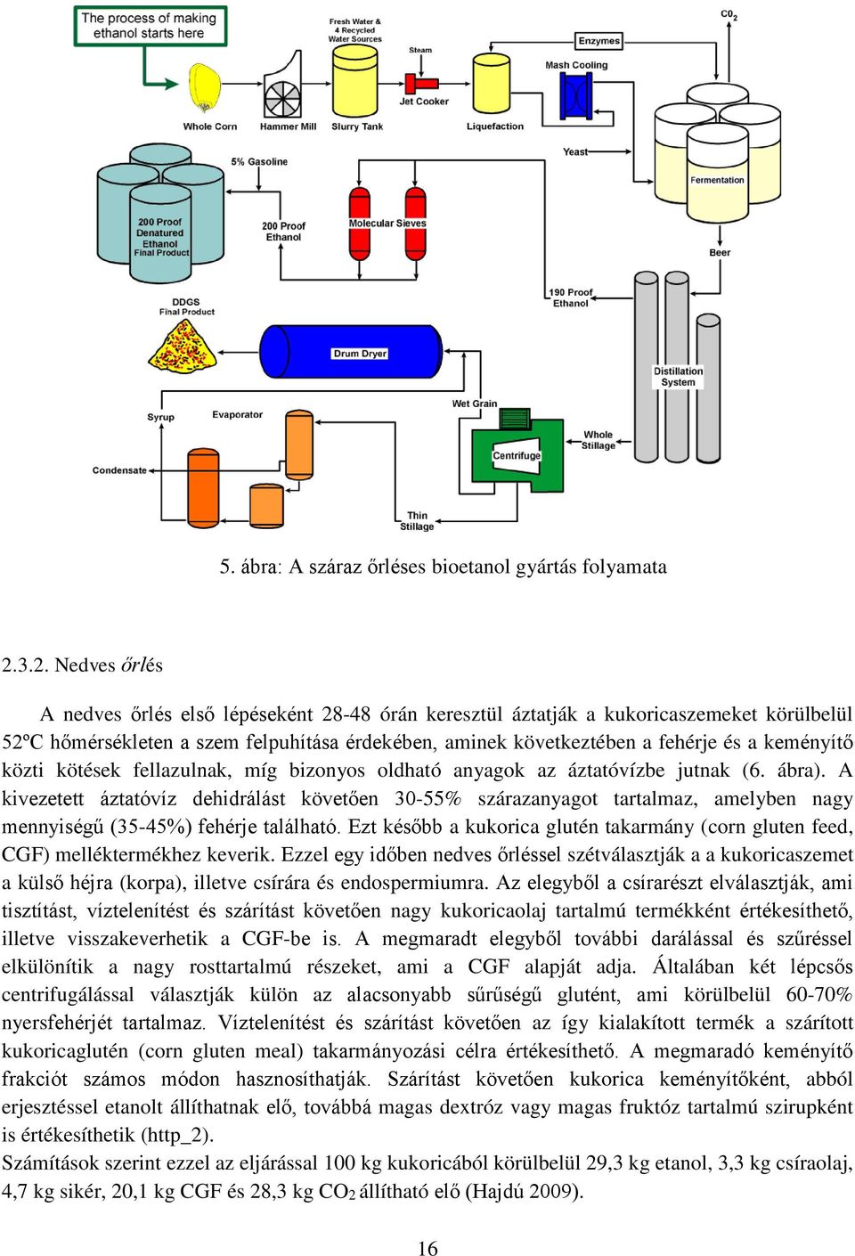 keményítő közti kötések fellazulnak, míg bizonyos oldható anyagok az áztatóvízbe jutnak (6. ábra).