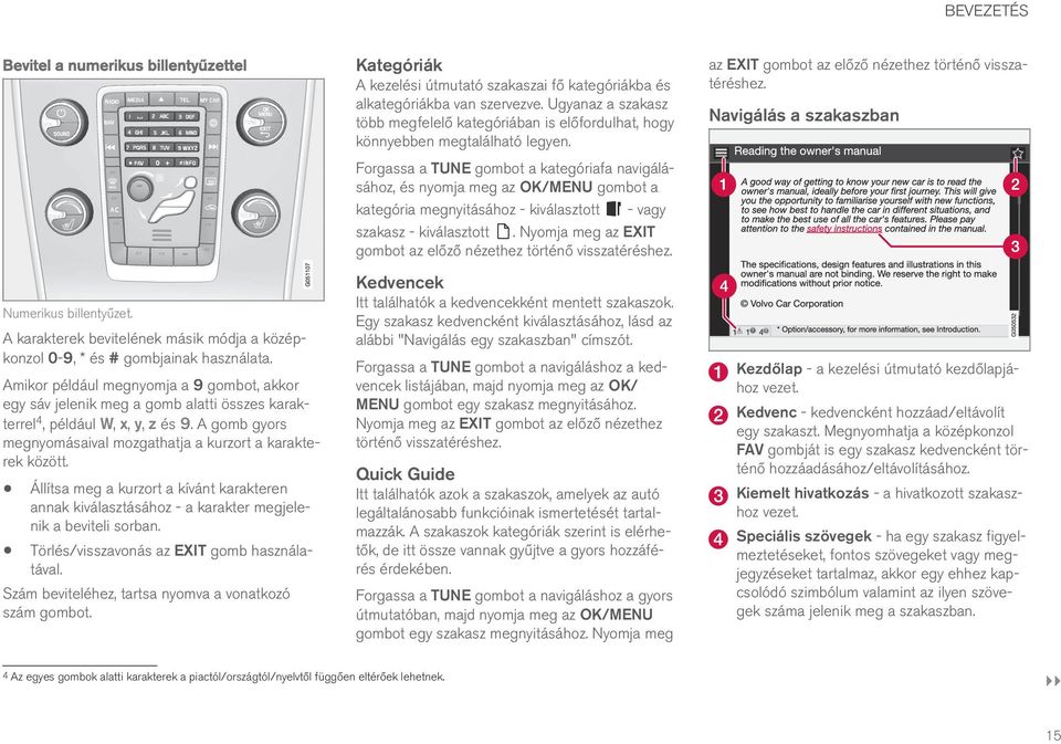 Állítsa meg a kurzort a kívánt karakteren annak kiválasztásához - a karakter megjelenik a beviteli sorban. Törlés/visszavonás az EXIT gomb használatával.