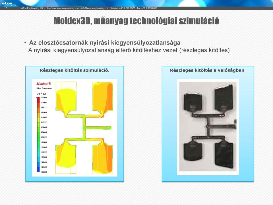 kiegyensúlyozatlanság eltérő kitöltéshez vezet (részleges