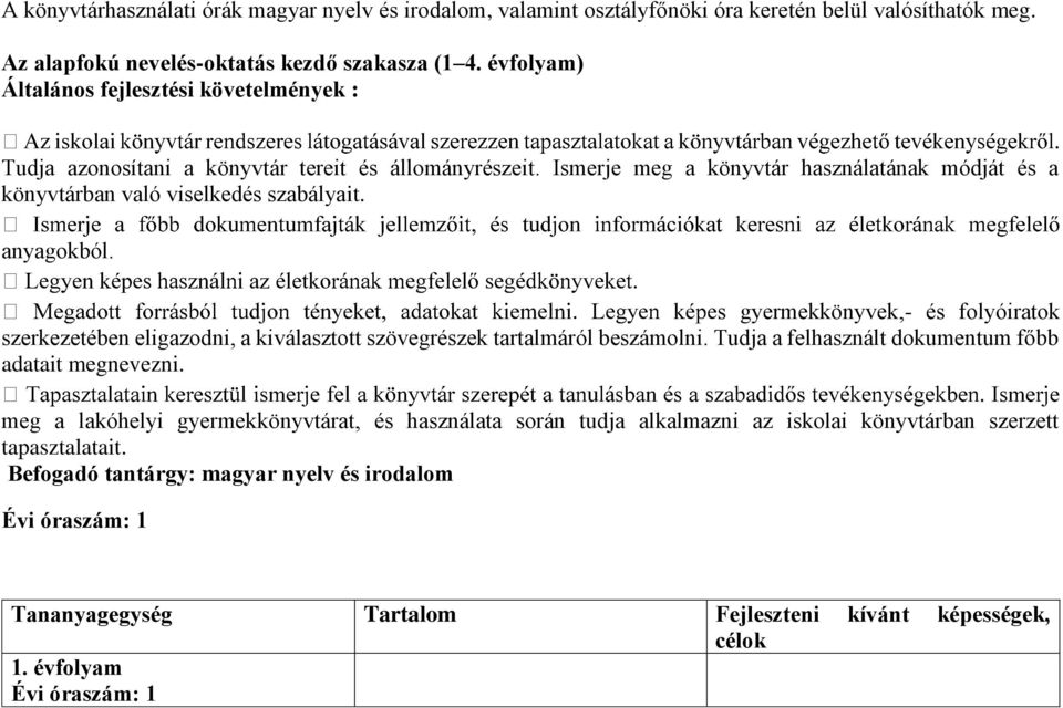 anyagokból. s gyermekkönyvek,- és folyóiratok szerkezetében eligazodni, a kiválasztott szövegrészek tartalmáról beszámolni. Tudja a felhasznált dokumentum főbb adatait megnevezni.