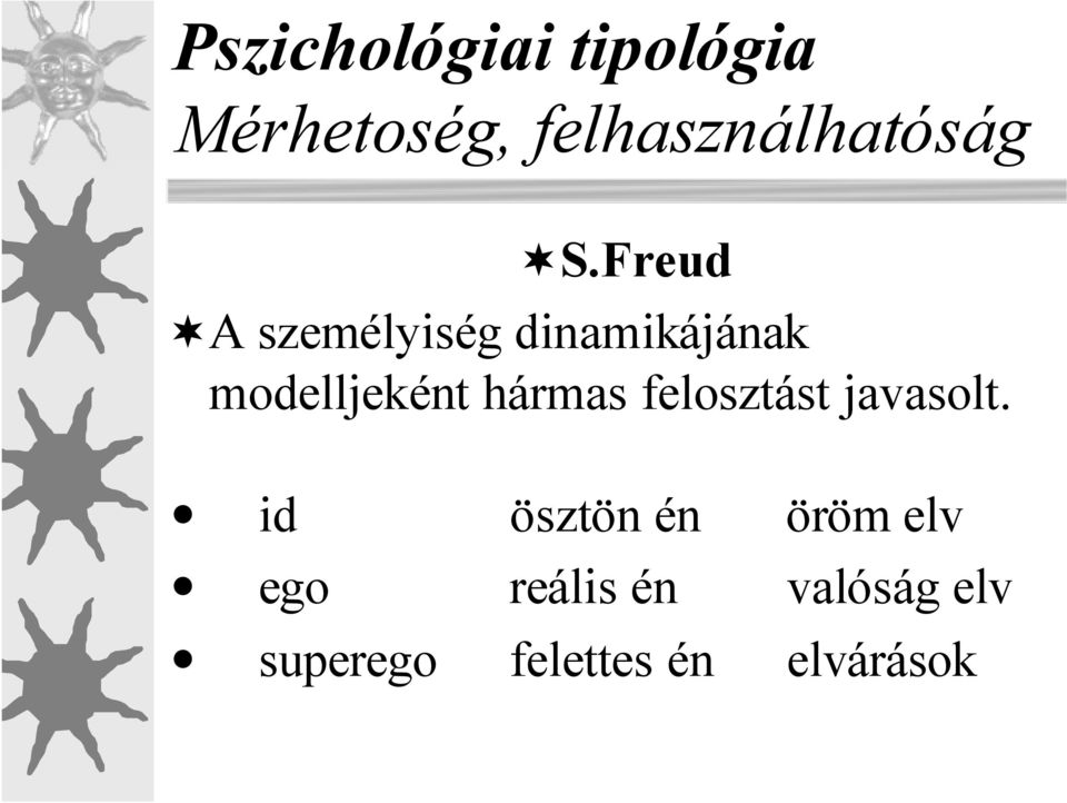 Freud A személyiség dinamikájának modelljeként