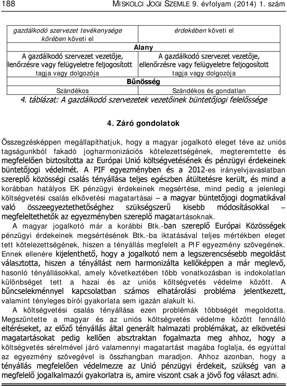 ellenőrzésre vagy felügyeletre feljogosított tagja vagy dolgozója tagja vagy dolgozója Bűnösség Szándékos Szándékos és gondatlan 4.