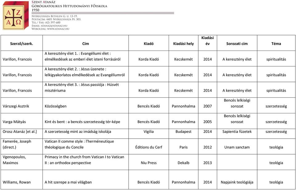 : Jézus üzenete : lelkigyakorlatos elmélkedések az Evangéliumról Korda Kiadó Kecskemét 2014 A keresztény élet spiritualitás A keresztény élet 3.