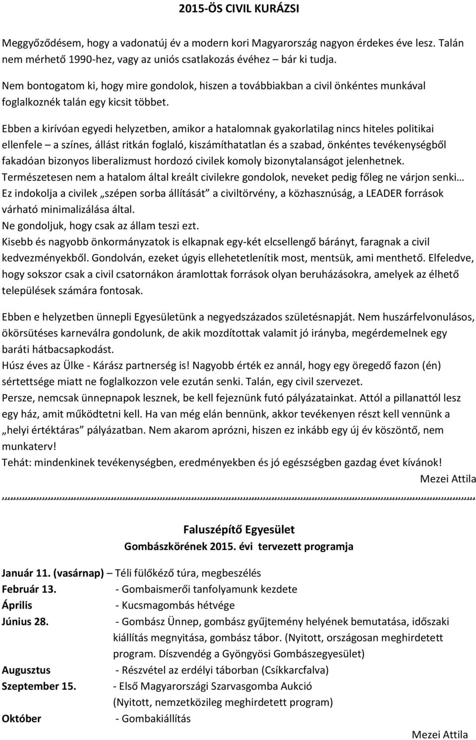 Ebben a kirívóan egyedi helyzetben, amikor a hatalomnak gyakorlatilag nincs hiteles politikai ellenfele a színes, állást ritkán foglaló, kiszámíthatatlan és a szabad, önkéntes tevékenységből fakadóan