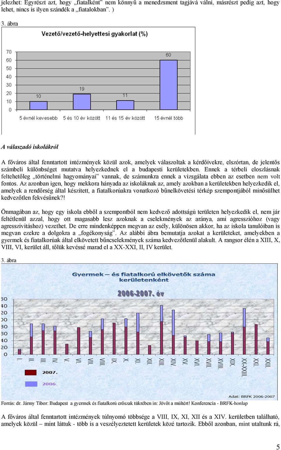 kerületekben. Ennek a térbeli eloszlásnak feltehetőleg történelmi hagyományai vannak, de számunkra ennek a vizsgálata ebben az esetben nem volt fontos.