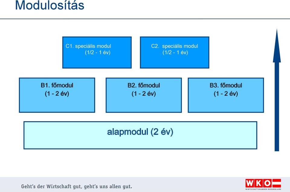 speciális modul (1/2-1 év) B1.