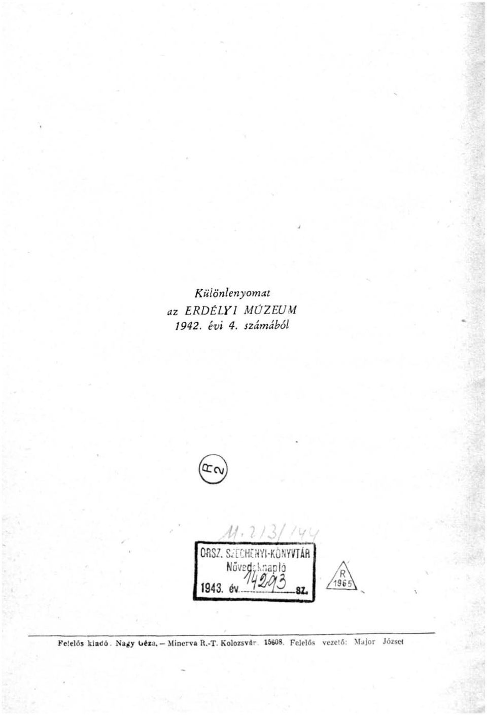 SítöSIlYHtÓlimtó 1843. fc-lhäg a Fe'elűs tiaíö.