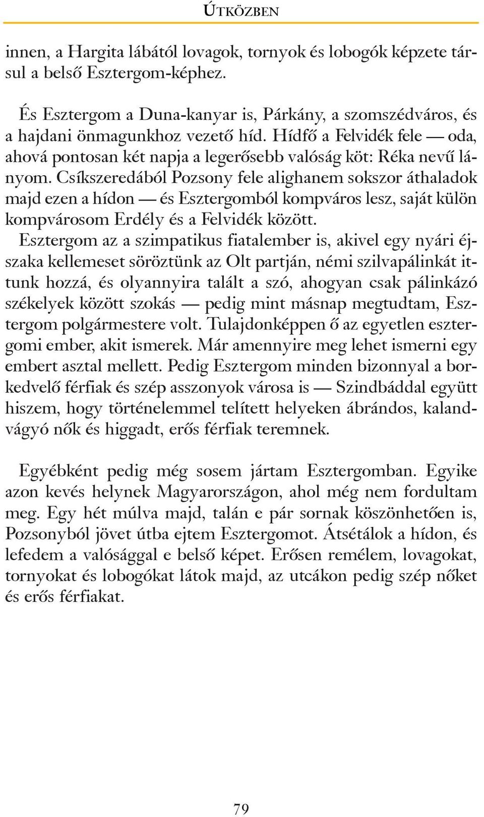 Csíkszeredából Pozsony fele alighanem sokszor áthaladok majd ezen a hídon és Esztergomból kompváros lesz, saját külön kompvárosom Erdély és a Felvidék között.