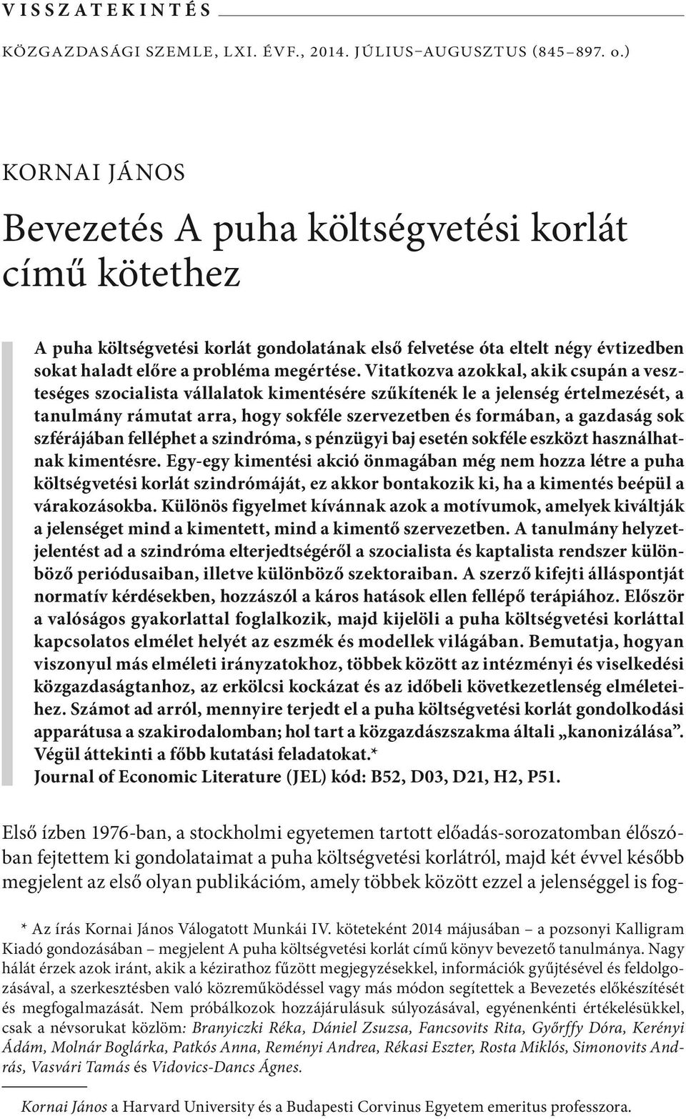 Vitatkozva azokkal, akik csupán a veszteséges szocialista vállalatok kimentésére szűkítenék le a jelenség értelmezését, a tanulmány rámutat arra, hogy sokféle szervezetben és formában, a gazdaság sok