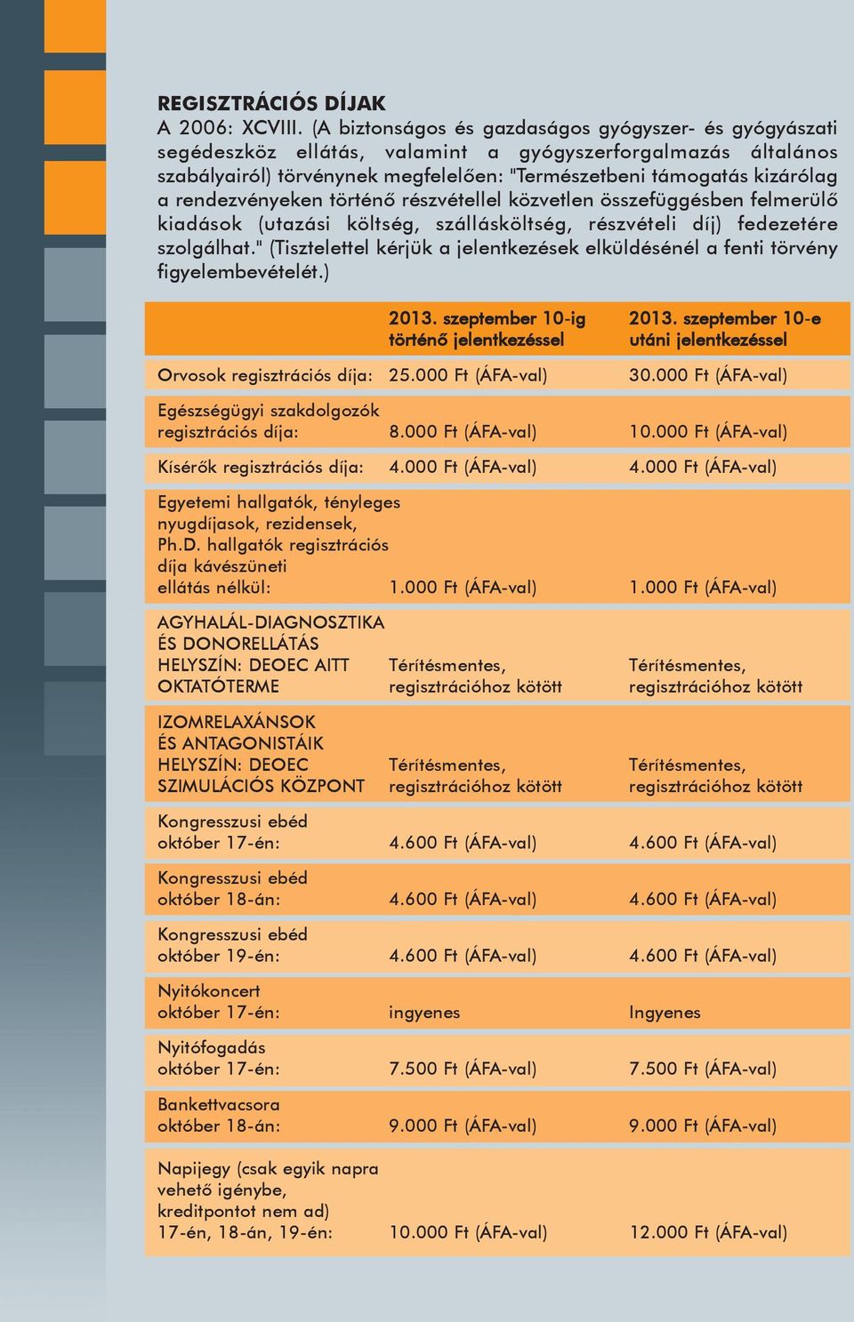 rendezvényeken történõ részvétellel közvetlen összefüggésben felmerülõ kiadások (utazási költség, szállásköltség, részvételi díj) fedezetére szolgálhat.