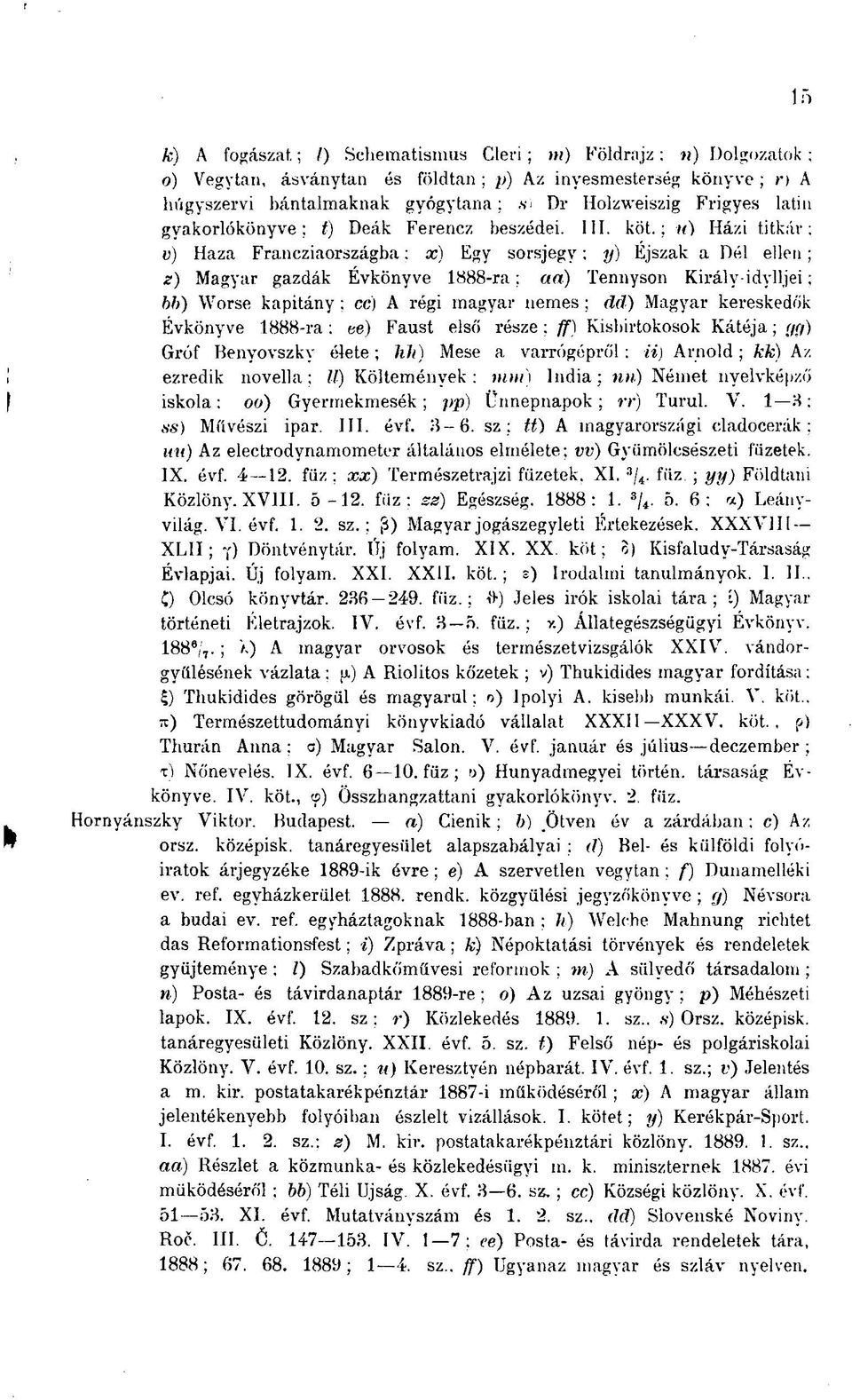 gyakorlókönyve; t) Deák Ferencz beszédei. III. köt.