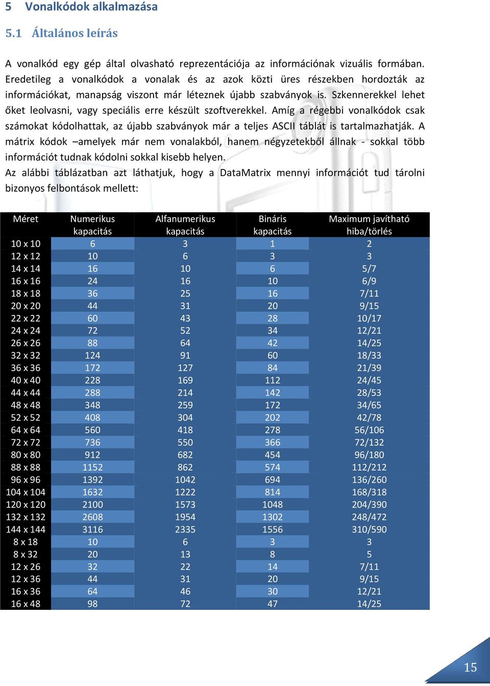 Szkennerekkel lehet őket leolvasni, vagy speciális erre készült szoftverekkel. Amíg a régebbi vonalkódok csak számokat kódolhattak, az újabb szabványok már a teljes ASCII táblát is tartalmazhatják.