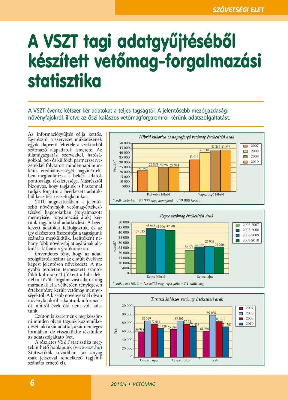 Egyrészről a szervezet működésének egyik alapvető feltétele a szektorból származó alapadatok ismerete.