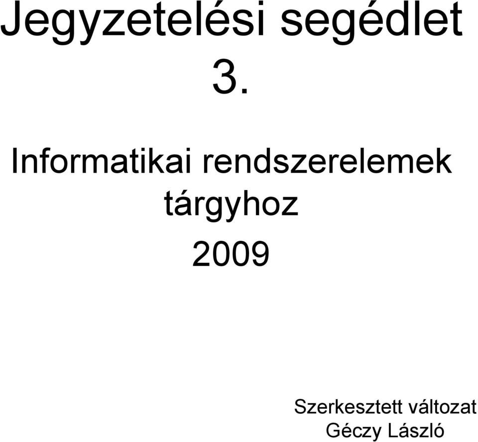 rendszerelemek tárgyhoz