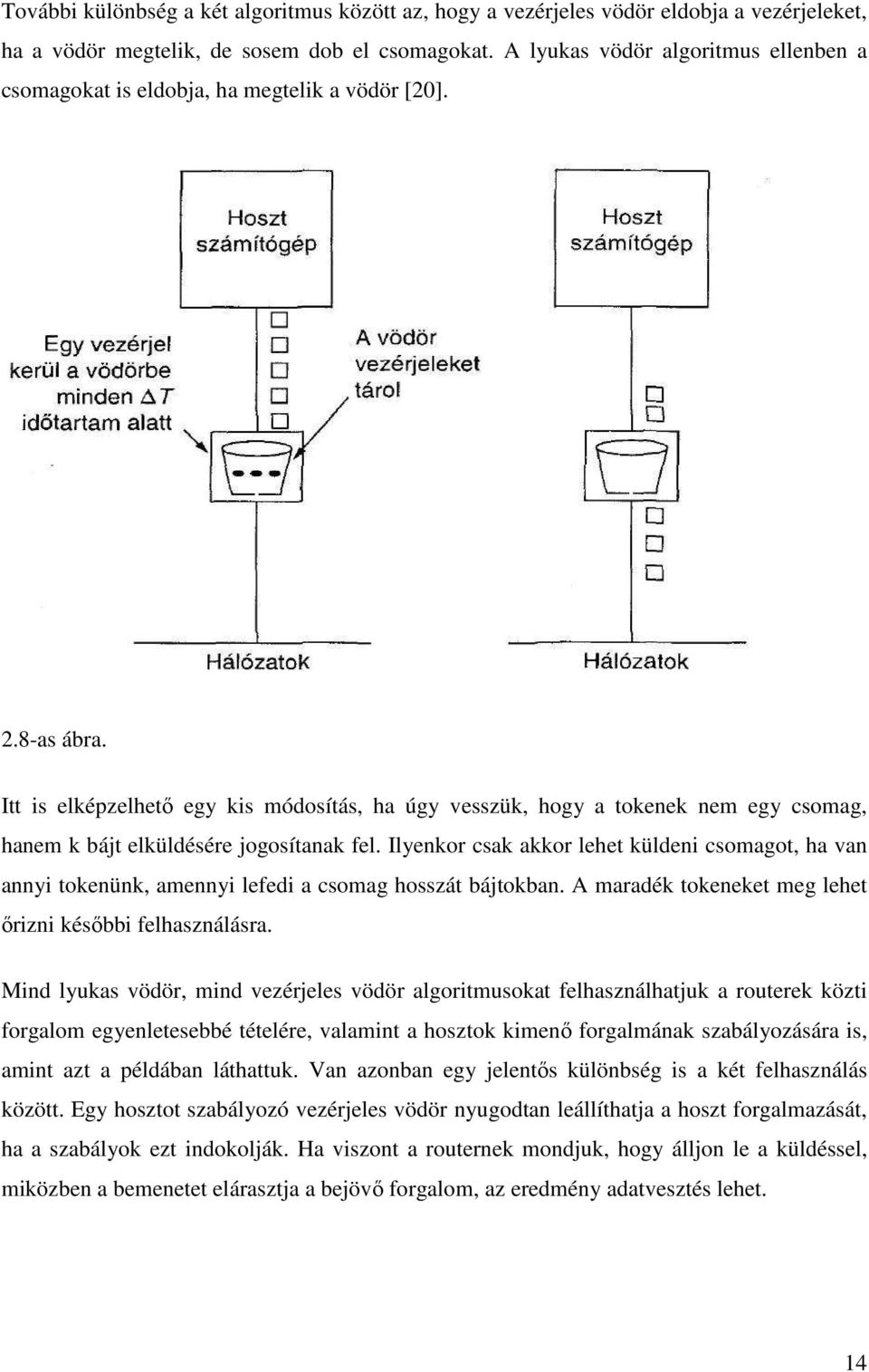 Itt is elképzelhetı egy kis módosítás, ha úgy vesszük, hogy a tokenek nem egy csomag, hanem k bájt elküldésére jogosítanak fel.