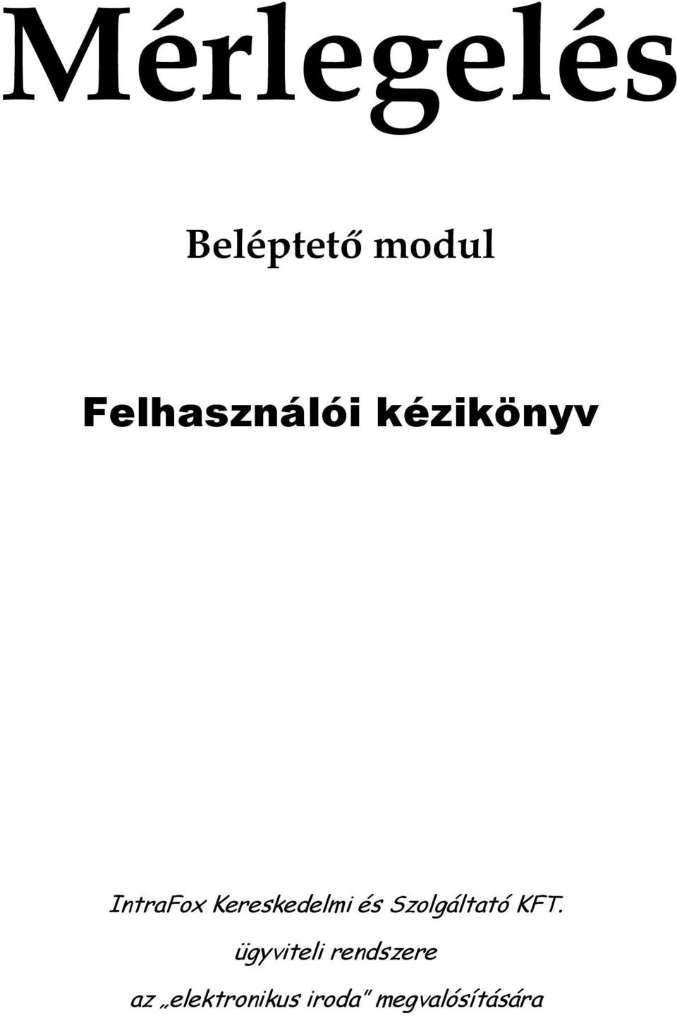 Kereskedelmi és Szolgáltató KFT.