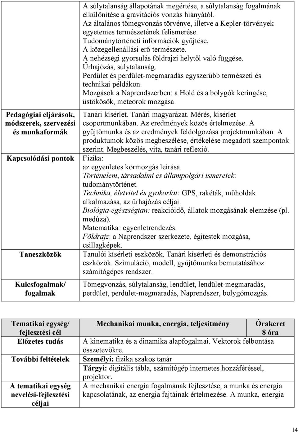 A nehézségi gyorsulás földrajzi helytől való függése. Űrhajózás, súlytalanság. Perdület és perdület-megmaradás egyszerűbb természeti és technikai példákon.