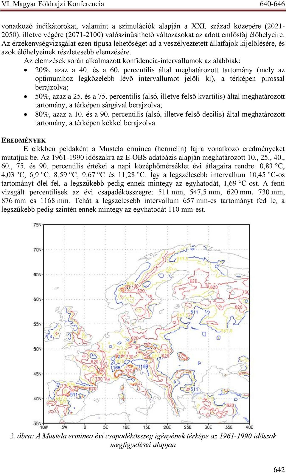 Az elemzések során alkalmazott konfidencia-intervallumok az alábbiak: 20%, azaz a 40. és a 60.