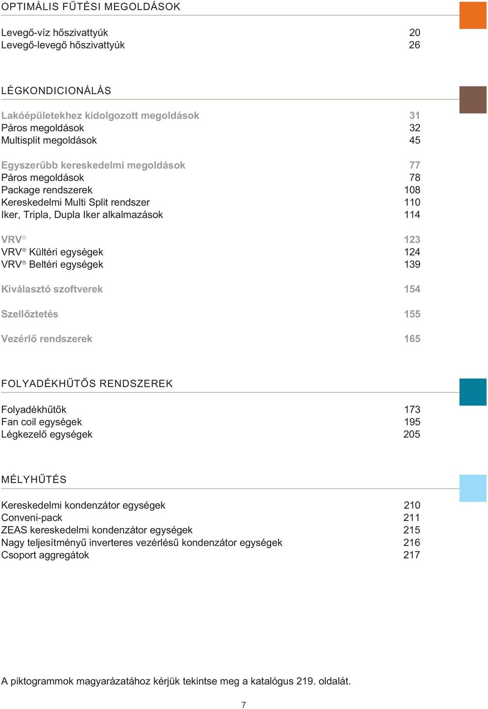 egységek 139 Kiválasztó szoftverek 154 Szell ztetés 155 Vezérl rendszerek 165 FOLYADÉKH T S RENDSZEREK Folyadékh t k 173 Fan coil egységek 195 Légkezel egységek 205 MÉLYH TÉS Kereskedelmi kondenzátor