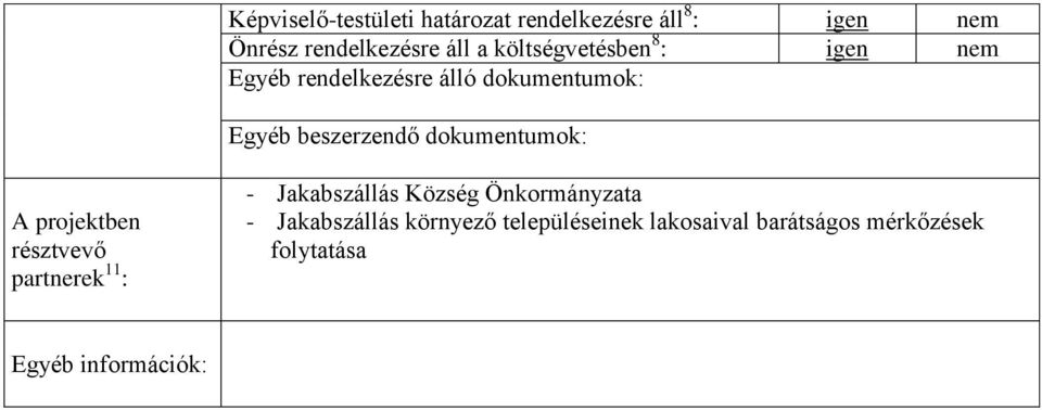 Önkormányzata - Jakabszállás környező