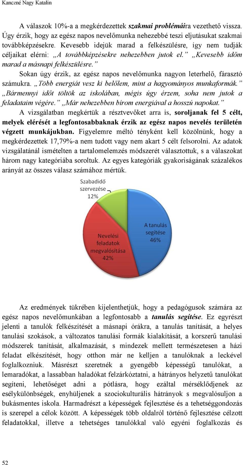 Sokan úgy érzik, az egész napos nevelőmunka nagyon leterhelő, fárasztó számukra. Több energiát vesz ki belőlem, mint a hagyományos munkaformák.