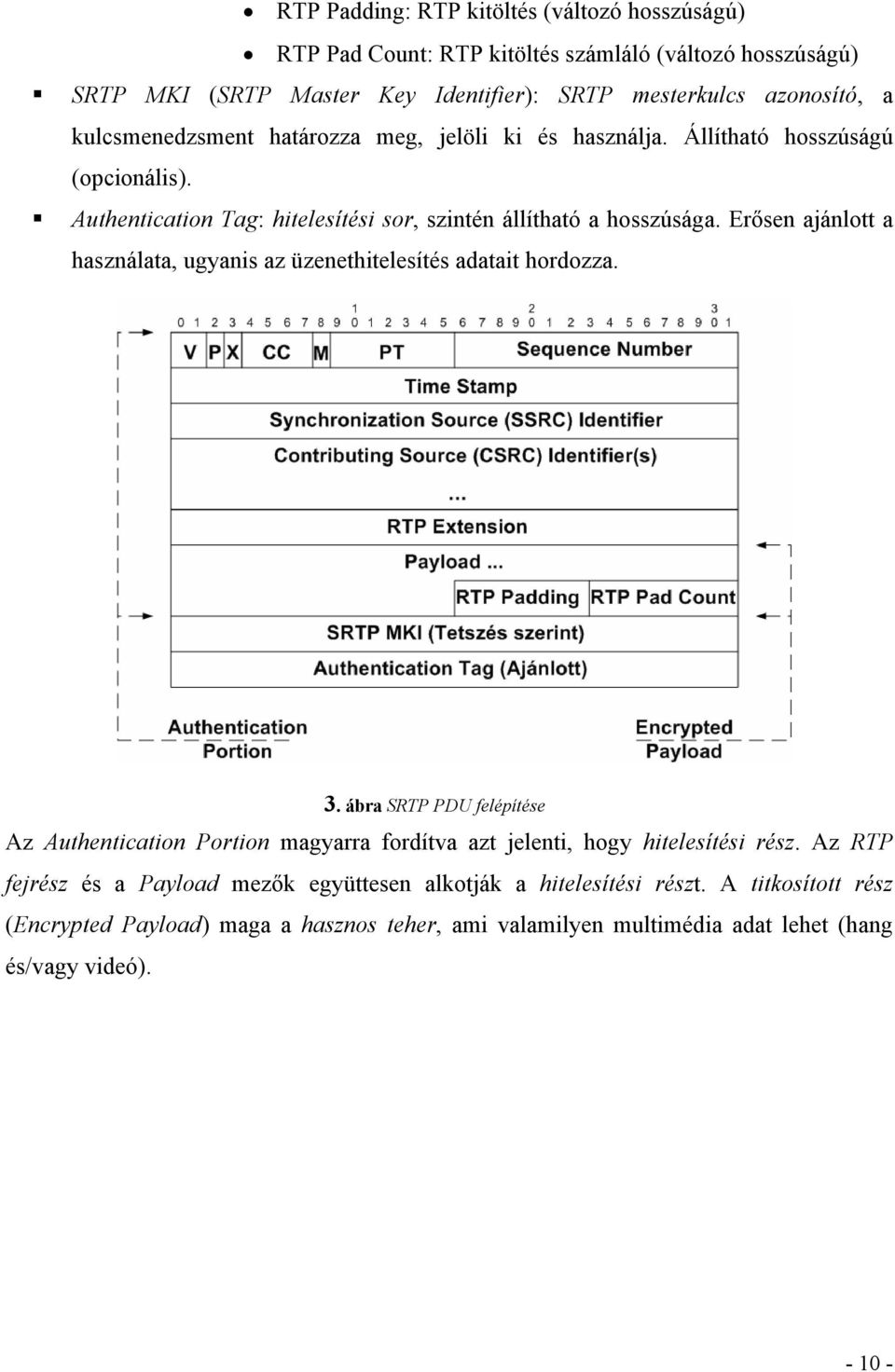 Erősen ajánlott a használata, ugyanis az üzenethitelesítés adatait hordozza. 3.