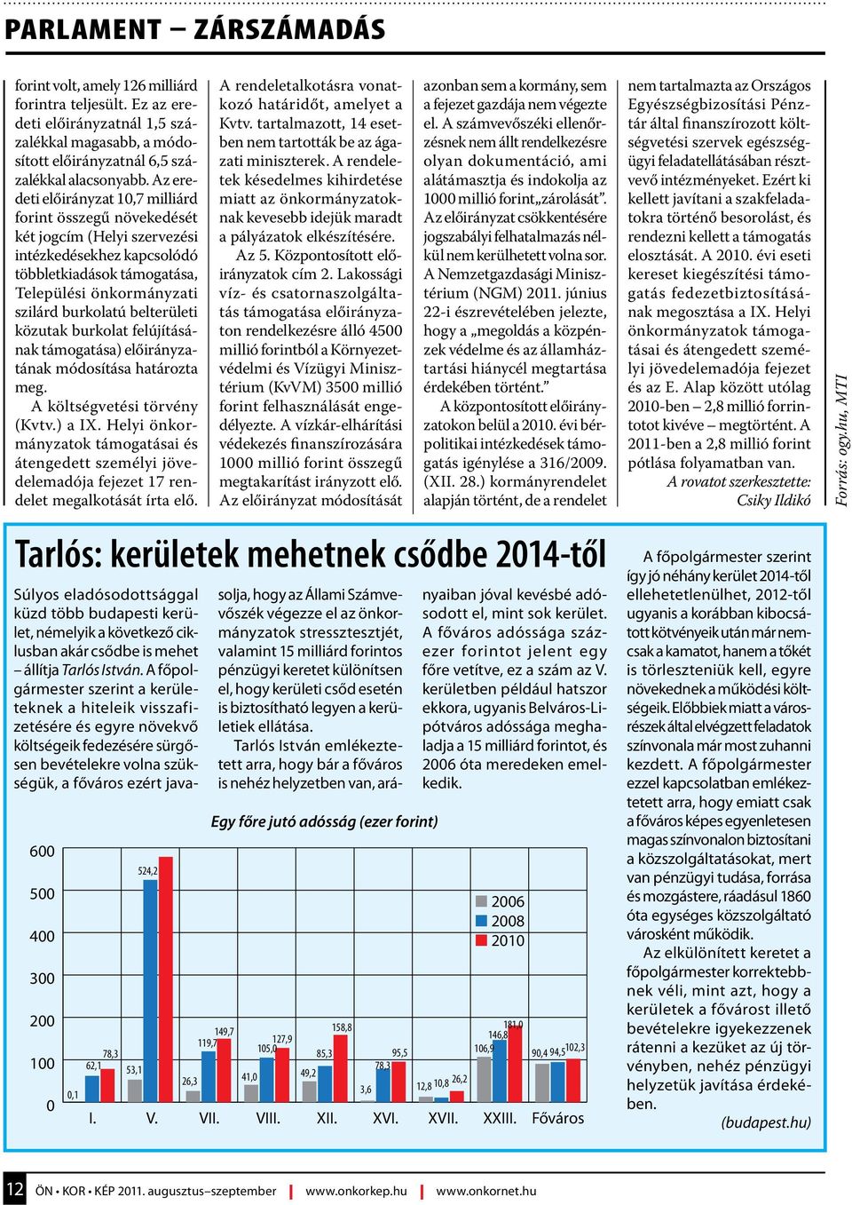 belterületi közutak burkolat felújításának támogatása) előirányzatának módosítása határozta meg. A költségvetési törvény (Kvtv.) a IX.