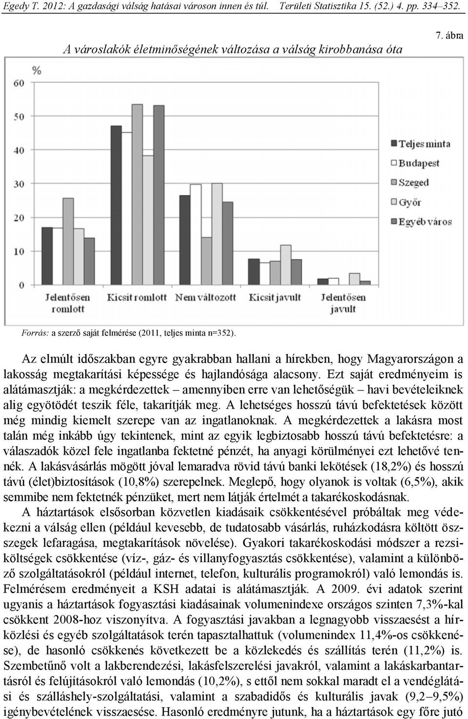 Ezt saját eredményeim is alátámasztják: a megkérdezettek amennyiben erre van lehetőségük havi bevételeiknek alig egyötödét teszik féle, takarítják meg.