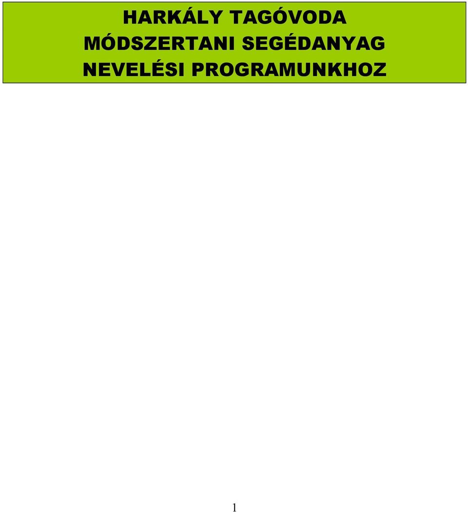 MÓDSZERTANI