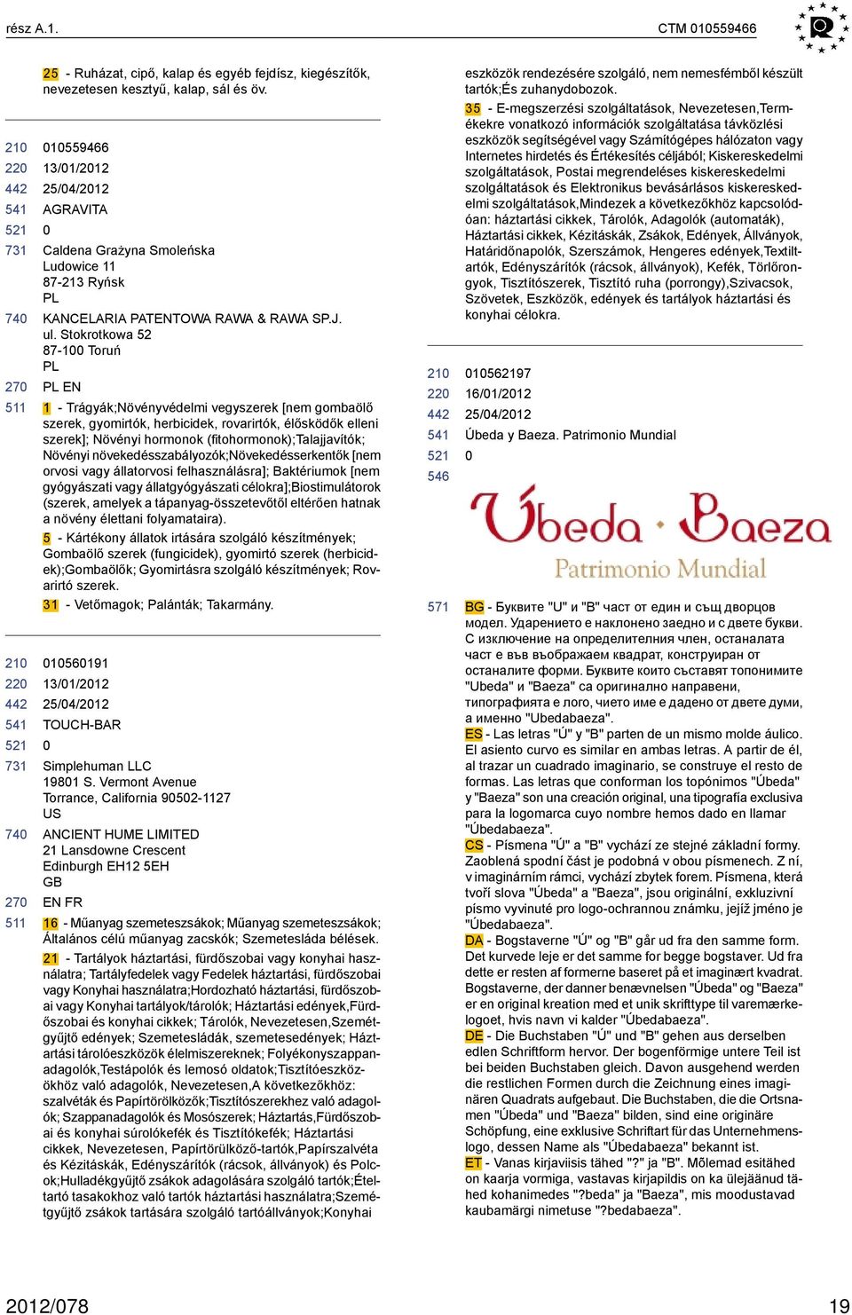 Stokrotkowa 52 87-1 Toruń PL PL EN 1 - Trágyák;Növényvédelmi vegyszerek [nem gombaölő szerek, gyomirtók, herbicidek, rovarirtók, élősködők elleni szerek]; Növényi hormonok