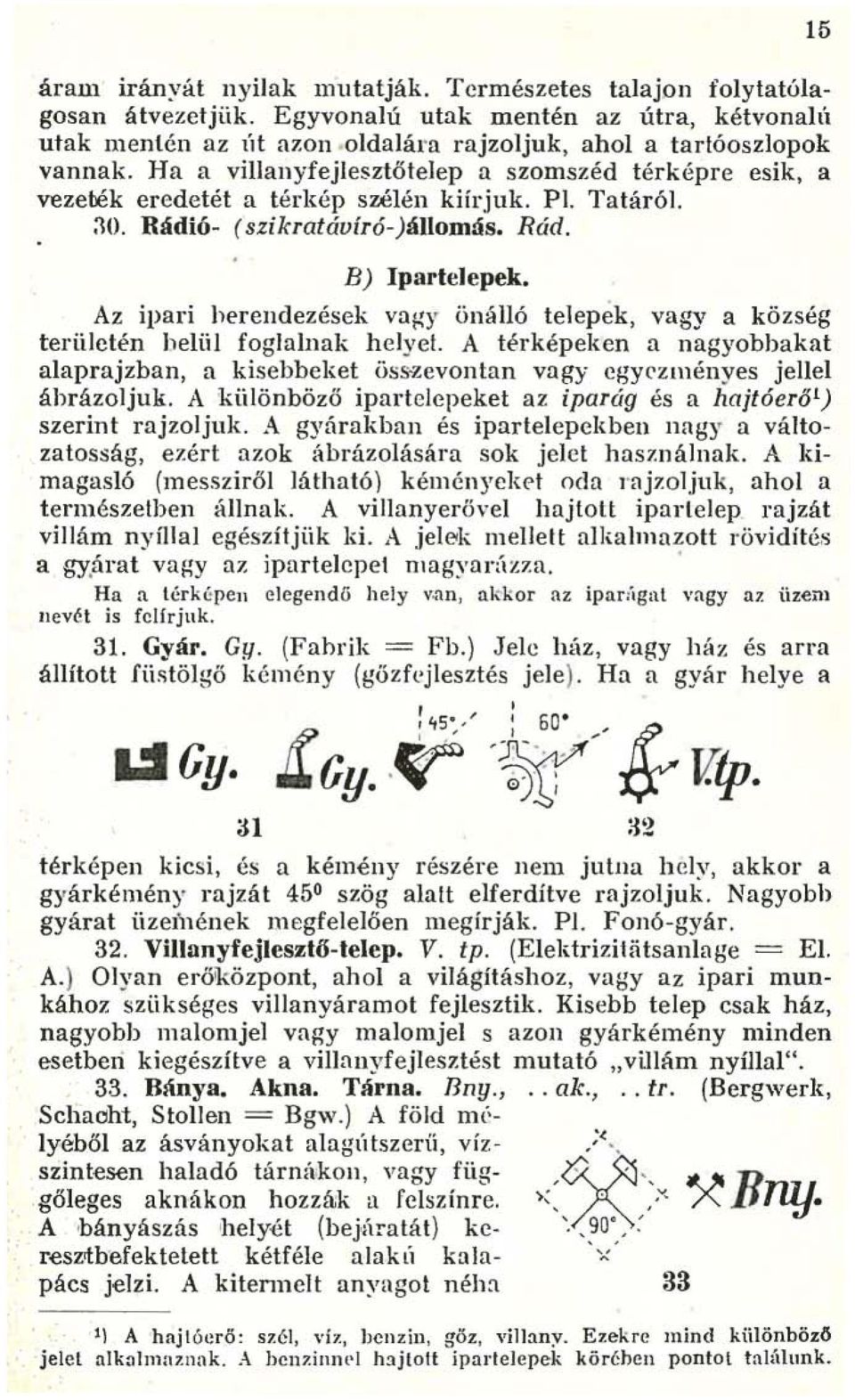 Az ipari herendezések vagy önálló telepek, vagy a község területén heliil foglalnak helyei. A térképeken a nagyobbakat alaprajzban, a kisebbeket öss-zevontan vagy egyezményes jellel áhrázo]juk.