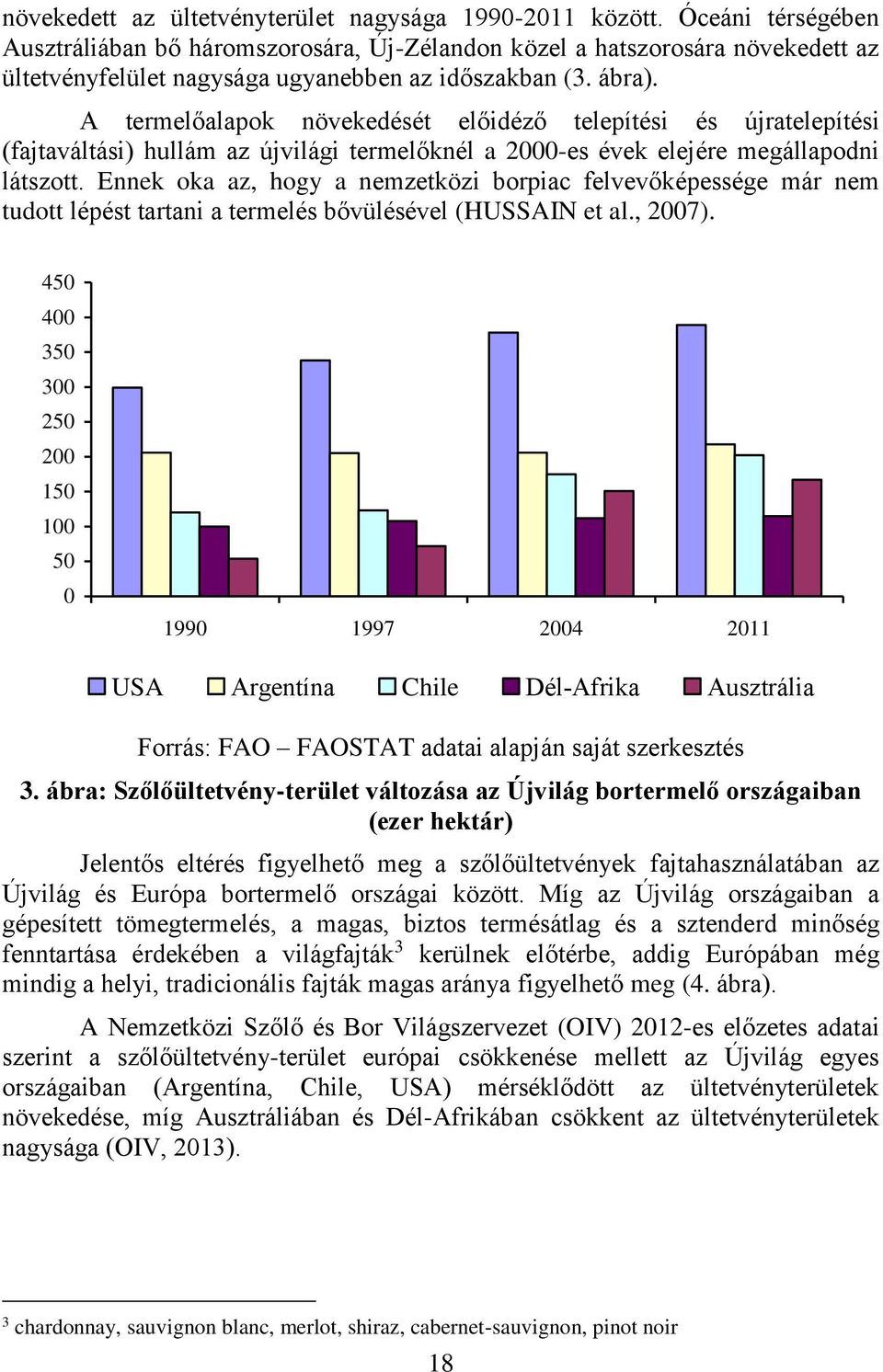 A termelőalapok növekedését előidéző telepítési és újratelepítési (fajtaváltási) hullám az újvilági termelőknél a 2000-es évek elejére megállapodni látszott.