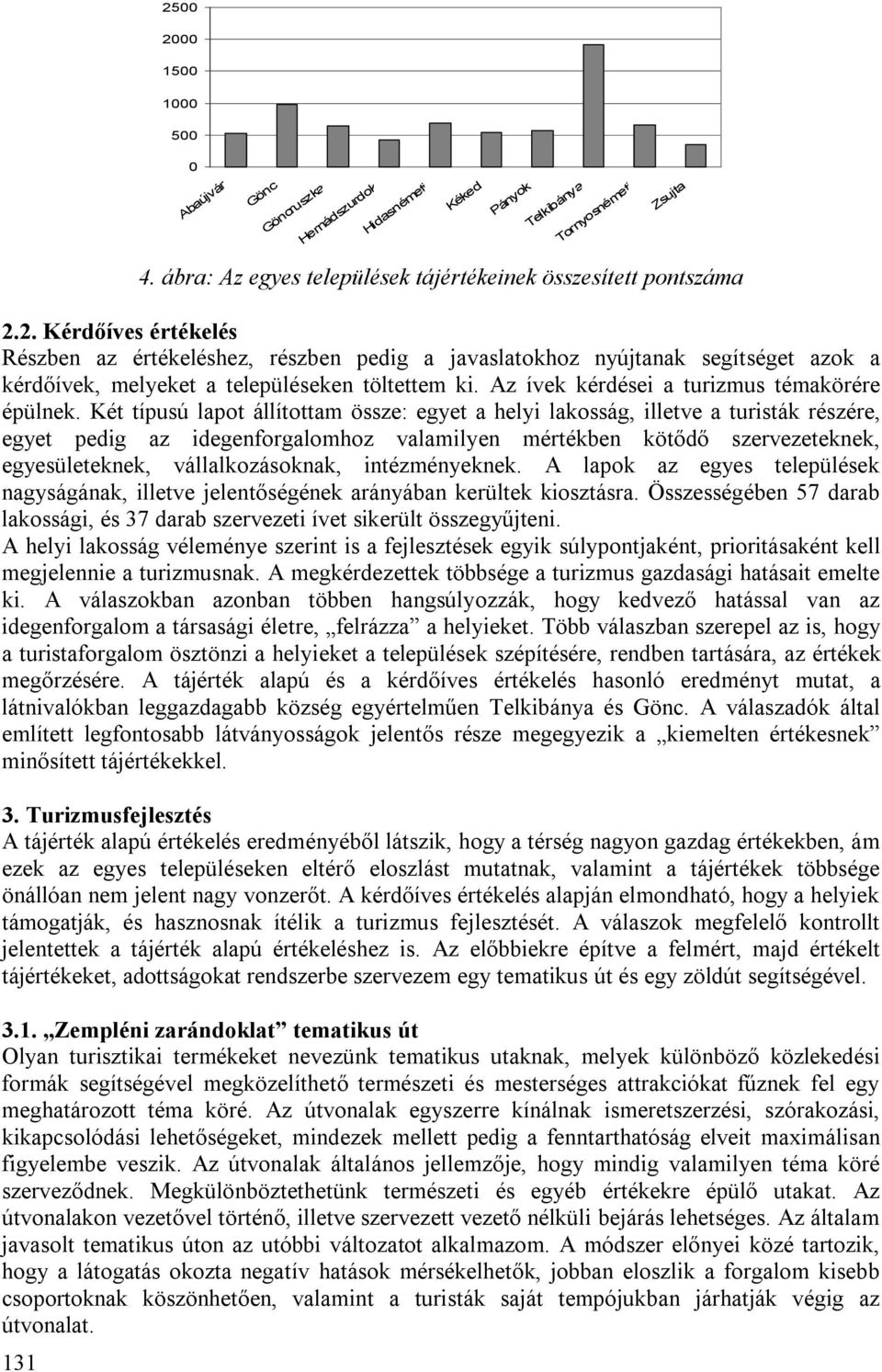 Két típusú lapot állítottam össze: egyet a helyi lakosság, illetve a turisták részére, egyet pedig az idegenforgalomhoz valamilyen mértékben kötődő szervezeteknek, egyesületeknek, vállalkozásoknak,