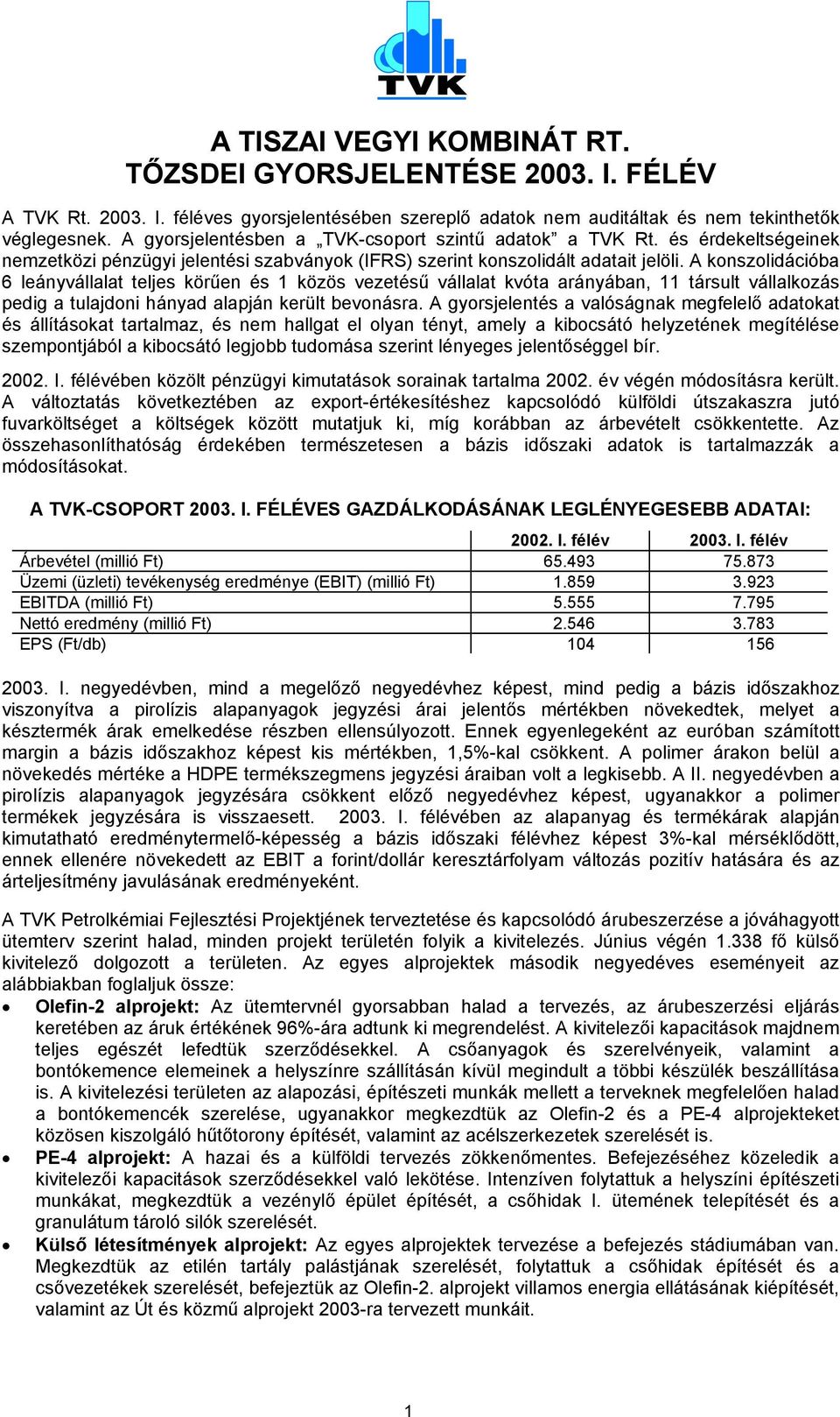 A konszolidációba 6 leányvállalat teljes körűen és 1 közös vezetésű vállalat kvóta arányában, 11 társult vállalkozás pedig a tulajdoni hányad alapján került bevonásra.