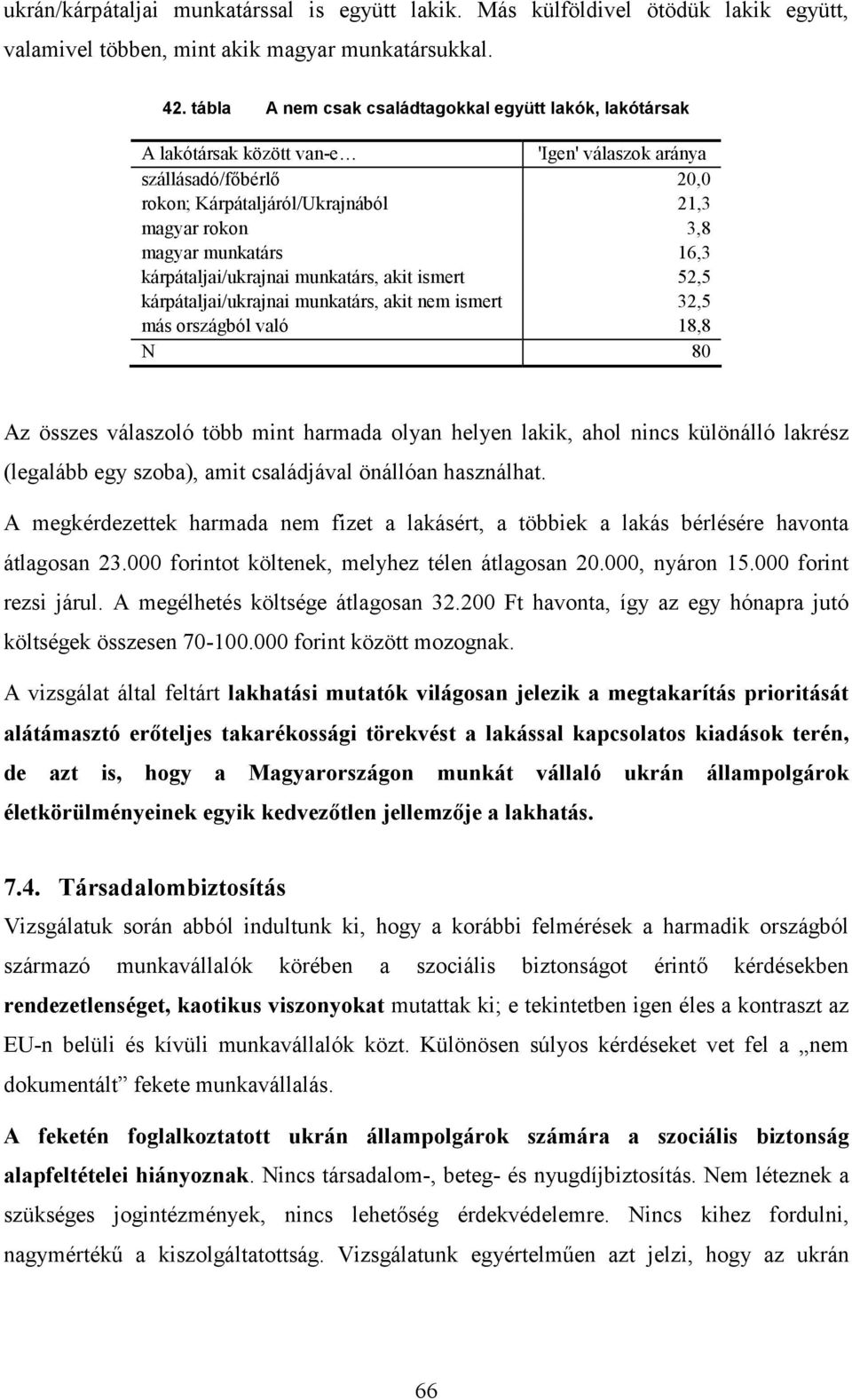 munkatárs 16,3 kárpátaljai/ukrajnai munkatárs, akit ismert 52,5 kárpátaljai/ukrajnai munkatárs, akit nem ismert 32,5 más országból való 18,8 N 80 Az összes válaszoló több mint harmada olyan helyen