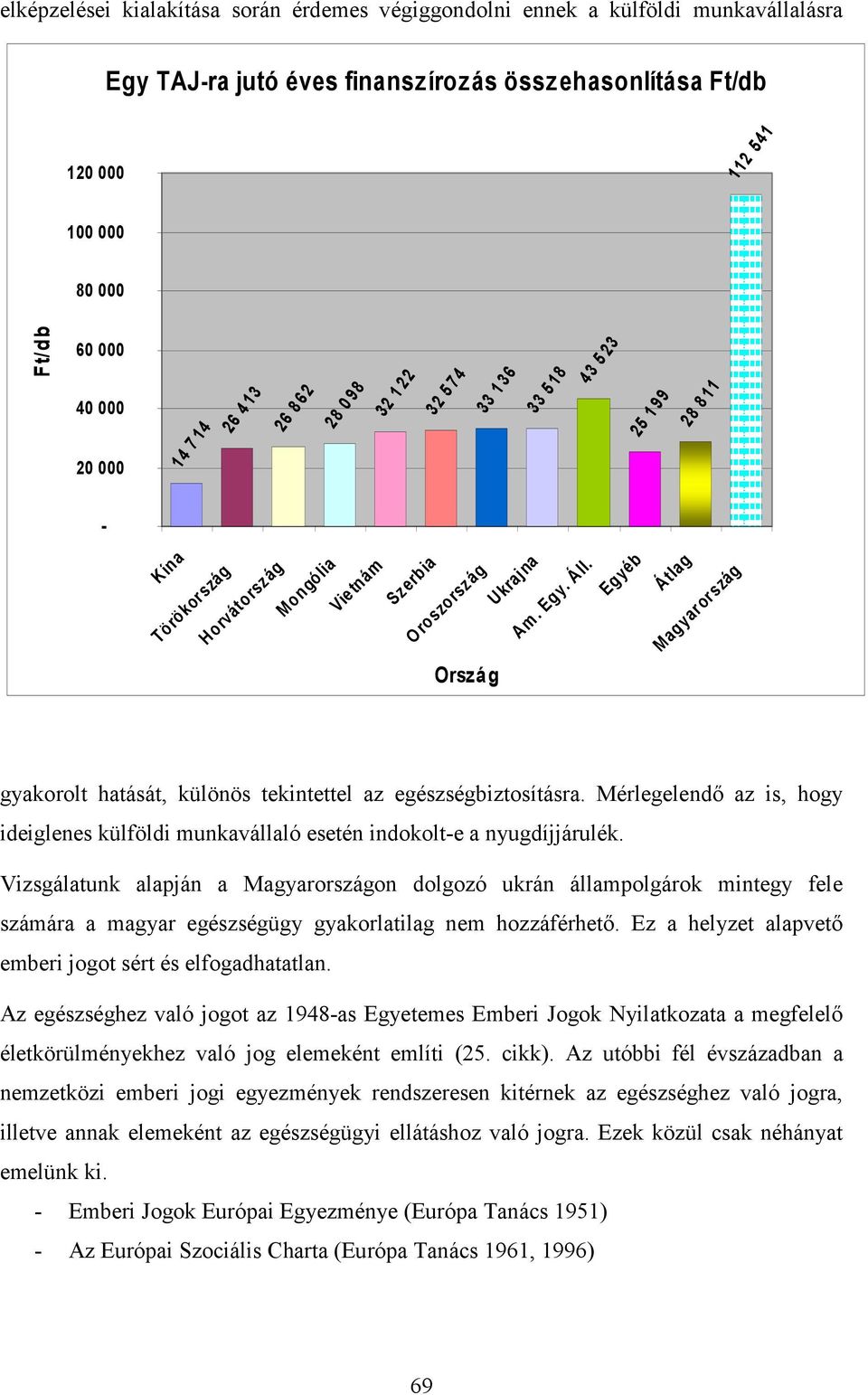 Egyéb Átlag Magyaror szág Ország gyakorolt hatását, különös tekintettel az egészségbiztosításra. Mérlegelendő az is, hogy ideiglenes külföldi munkavállaló esetén indokolt-e a nyugdíjjárulék.