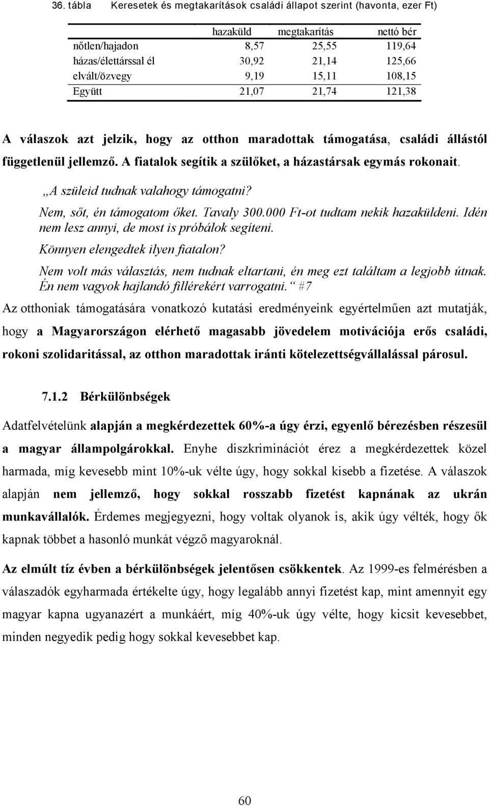 A fiatalok segítik a szülőket, a házastársak egymás rokonait. A szüleid tudnak valahogy támogatni? Nem, sőt, én támogatom őket. Tavaly 300.000 Ft-ot tudtam nekik hazaküldeni.