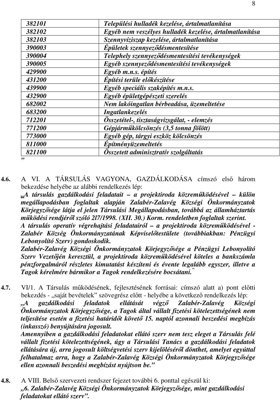 n.s. 432900 Egyéb épületgépészeti szerelés 682002 Nem lakóingatlan bérbeadása, üzemeltetése 683200 Ingatlankezelés 712201 Összetétel-, tisztaságvizsgálat, - elemzés 771200 Gépjárműkölcsönzés (3,5