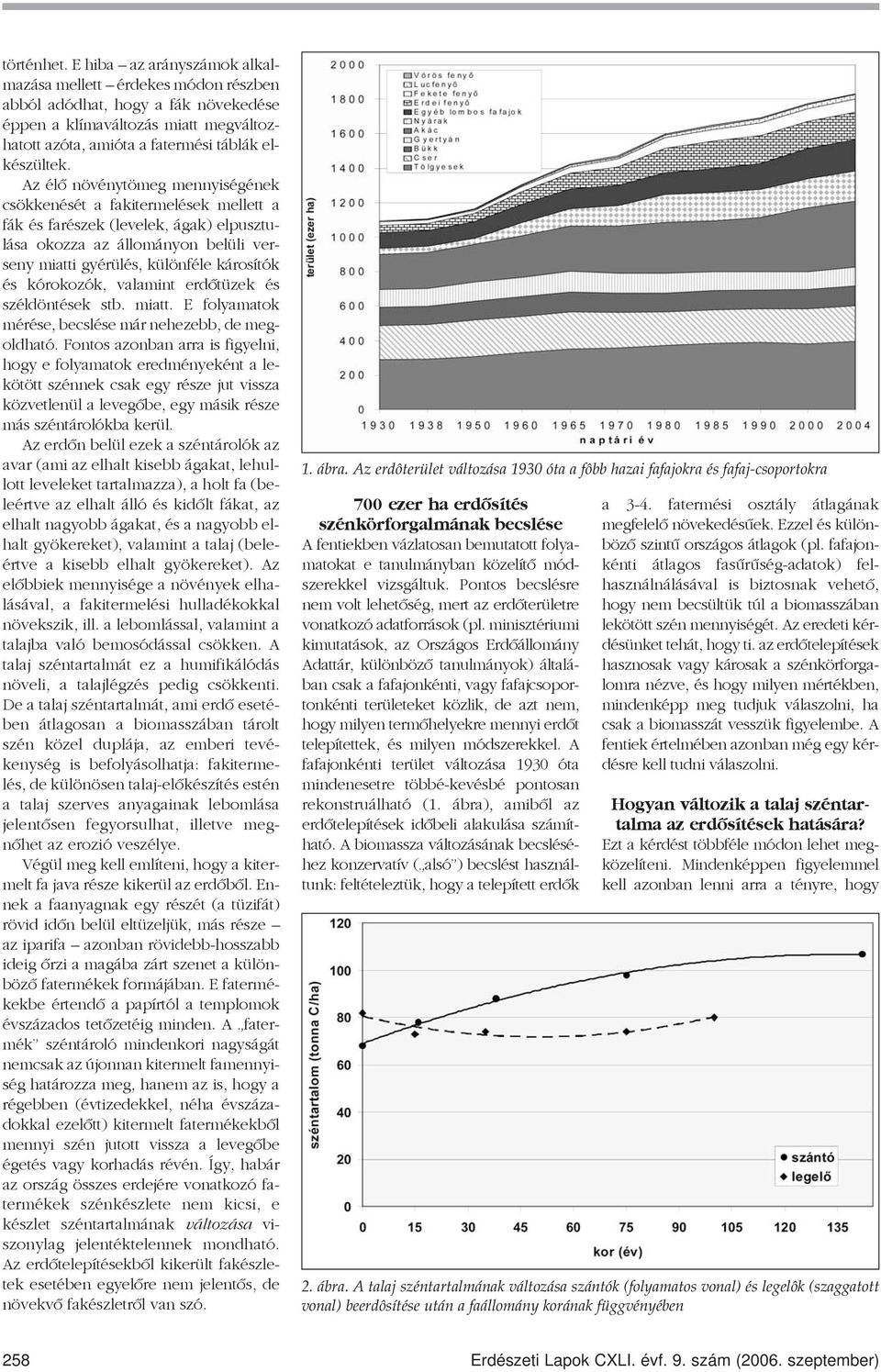 Az élõ növénytömeg mennyiségének csökkenését a fakitermelések mellett a fák és farészek (levelek, ágak) elpusztulása okozza az állományon belüli verseny miatti gyérülés, különféle károsítók és