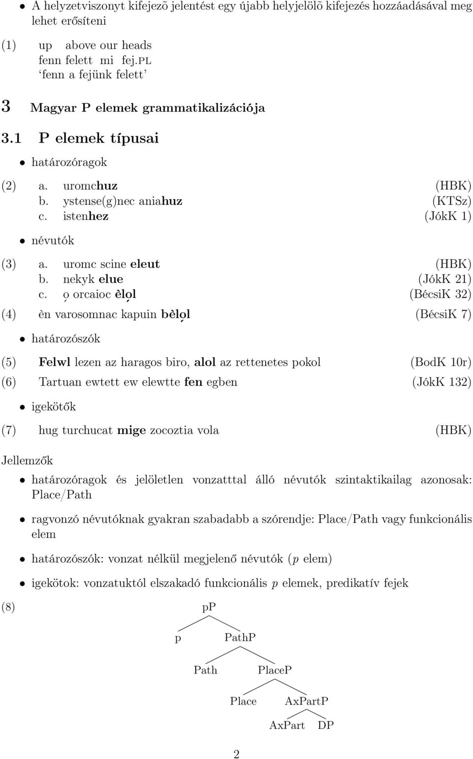 uromc scine eleut (HBK) b. nekyk elue (JókK 21) c.