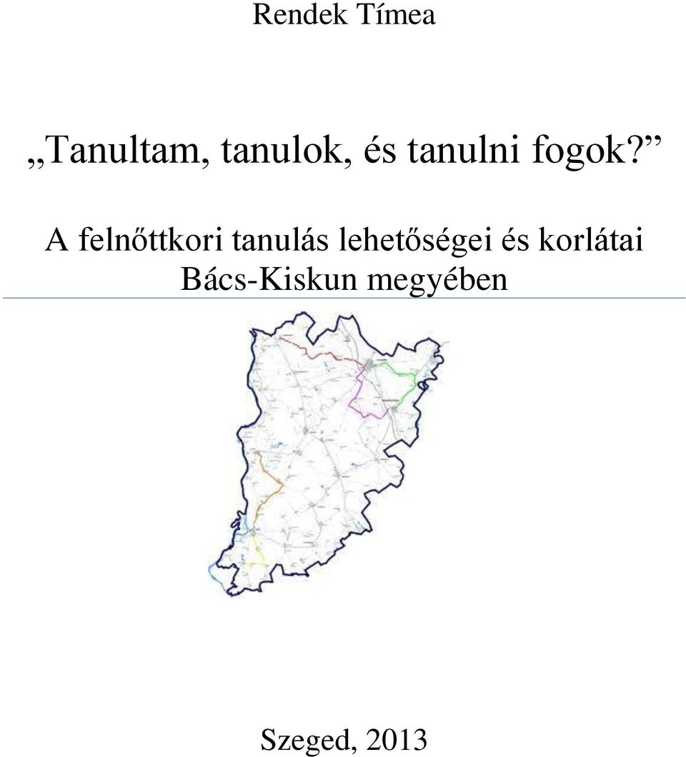 A felnőttkori tanulás